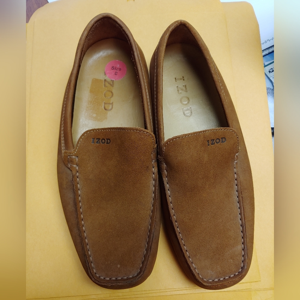 IZOD Men's Brown Loafers Apex New Without Tags